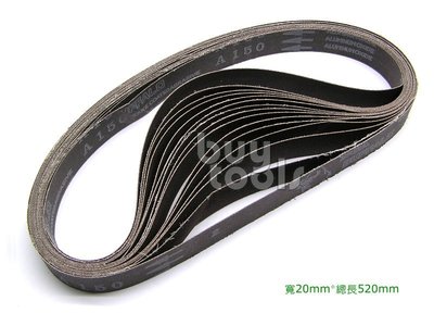 買工具-Belt 日本NCA野牛牌金屬研磨專用環帶砂布#40~80,砂帶機規格20*520mm,單一番號50條「含稅」