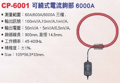【米勒線上購物】電流鉤部 Lutron CP-6001 可繞式電流鉤部  6000A 三檔