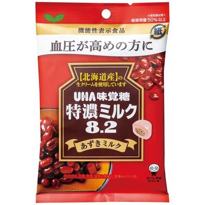 日本 UHA味覚糖 機能性 特濃ミルク8.2 小豆牛奶/咖啡拿鐵☆櫻花糖☆