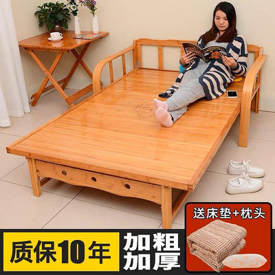 折疊床沙發床兩用雙人單人午睡午休成人家用1.5米小戶型簡易-水水時尚
