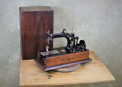 1894年西洋古董手搖縫紉機Wheeler &amp; Wilson