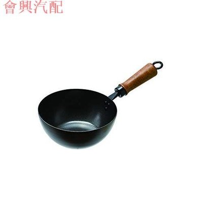 【日本好物】珍珠金屬PEARL METAL單手柄小型炒鍋黑鐵鍋深型黑色