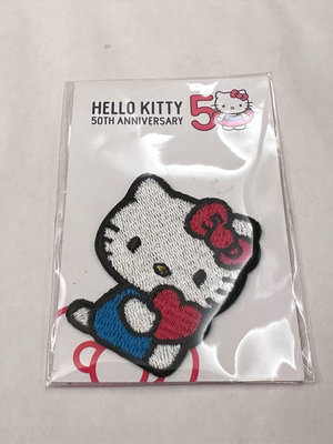 Hello Kitty 50週年 刺繡貼限量 全新