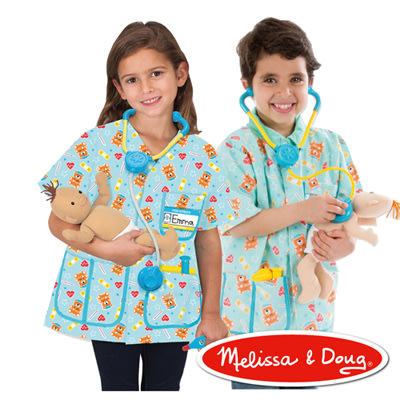 美國瑪莉莎Melissa&Doug 兒童變裝服-小兒科護士(角色服裝/角色扮演）