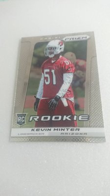 NFL美式足球明星KEVIN MINTER精美新人RC卡一張~10元起標