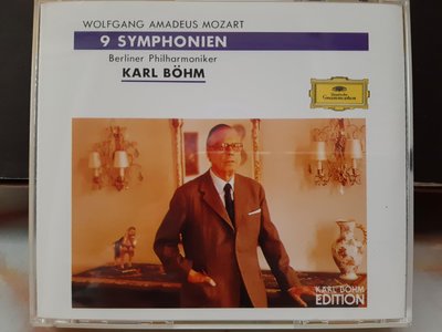 Bohm,Berliner phi,Mozart-9 Symphonien,貝姆指揮柏林愛樂，演繹莫扎特-九大交響曲，早期日本版，3CD