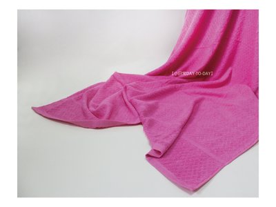 【毛巾被】粉紅菱格紋毛巾被/1入~小日常 DAY-TO-DAY