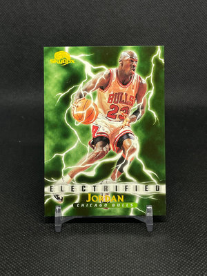 【NBA】公牛傳奇GOAT喬神Michael Jordan-95/96 fleer skybox 閃電副卡～卡況讚～美