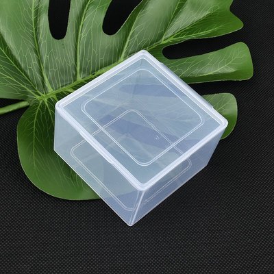 清客：透明PP塑料盒82x現貨82x51正方形包裝盒有蓋塑膠盒小配件盒零件收納盒