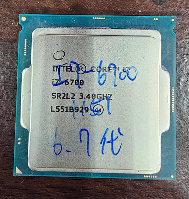 Intel  Core  I7-6700   拆機良品 無風扇