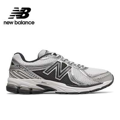 【New Balance】 NB 復古運動鞋_中性_白黑銀_ML860XD-D楦 860