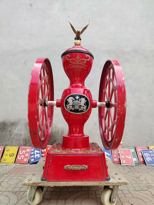 美式咖啡研磨機大型手搖古董咖啡店用招牌磨豆機咖啡機，鑄鐵高度