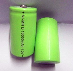 1號充電池工業D型1.2V NI-MH 10000mAh鎳氫電池 大號一號充電電池