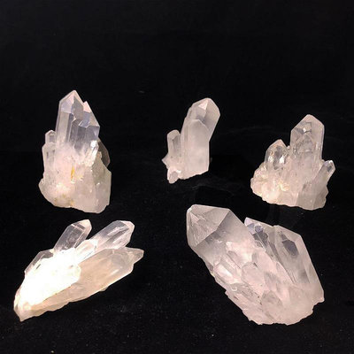 【天然水晶】天然白水晶簇 礦物晶體家居裝飾水晶原石標本消磁水晶原石柱擺件