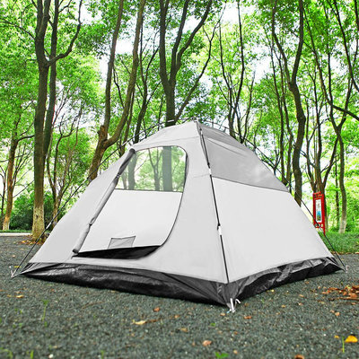 帳篷 戶外帳篷便攜式大空間露營 3-4 人家庭防水野營帳篷