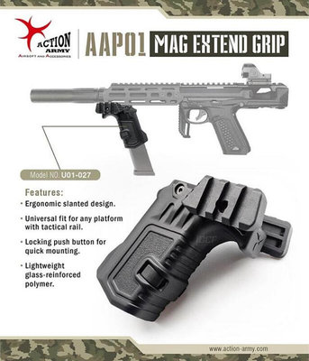 JHS（（金和勝 槍店））Action Army AAC AAP01 彈匣延長握把 GLOCK彈匣握把 U01-027