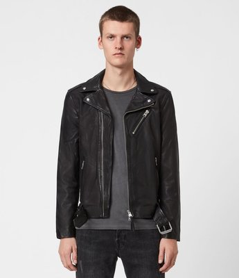 購自官方網購 全新 allsaints RIGG 羊皮騎士皮衣 皮衣外套 飛行員外套 尺寸：Ｓ ML011R-5