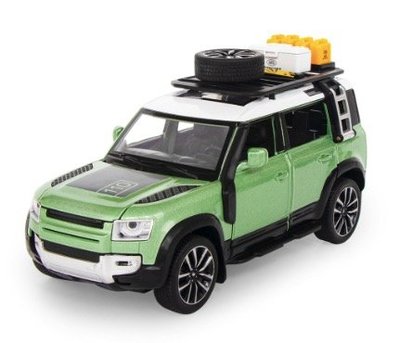 「車苑模型」黑曼巴 1:32 Land Rover Defender 路虎衛士 聲光