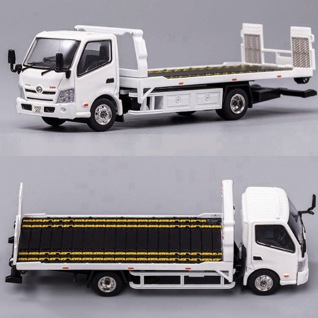 「車苑模型」GCD 1:64 Hino 300 日野工程運輸車平板車| Yahoo奇摩