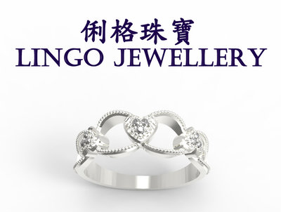 俐格鑽石珠寶批發 14K金 鑽石造型戒指 線戒 婚戒指鑽戒台女戒 款號RT3063 另售GIA鑽石裸鑽