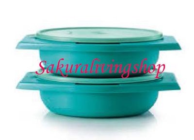 Tupperware特百惠1.8公升藍色宴客保鮮方圓碗盤1個(藍色)**特價390元**最新到貨