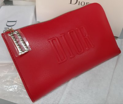 Dior 迪奧 2020年最新 紅色大D 手拿包 化妝包 美妝包