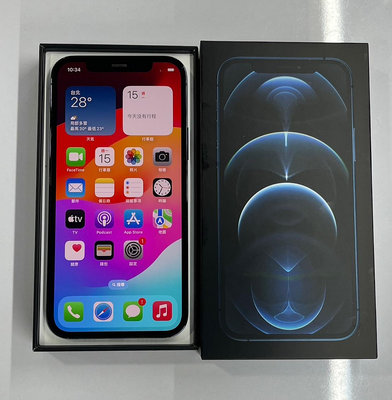 [3C百分百]Apple iPhone 12 Pro 128G 藍 9成新 電池健康度87% 盒裝(12)