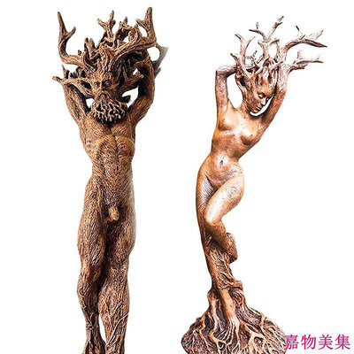 森林女神雕像樹脂擺件花園工藝品擺件家居創意雕像樹神擺件