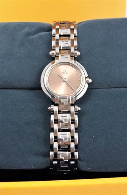 【Jessica潔西卡小舖】SWIS MADE正品時尚FENDI芬迪石英女錶,附原裝錶盒及單