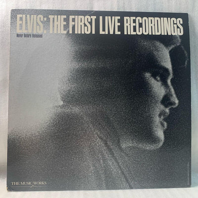 貓王 艾維斯普里斯萊-首張現場錄音演唱  二手專輯黑膠唱片(美國版）Elvis Presley - The First Live Recordings