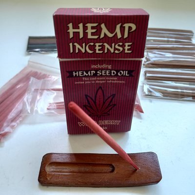 【Marsco】日本購入含Hemp Seed Oil大麻籽油之野莓味麻葉小立香Hemp Incense和其他立香（25091365）