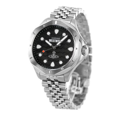 Vivienne Westwood  手錶 40mm 黑色錶面 不鏽鋼錶帶 男錶 女錶 上班族 生日 禮物 VV219SL