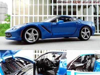 【Maisto 精品】2014 Corvette Stingray 雪佛蘭 全新超級跑車~全新藍色,現貨特惠價!! ~