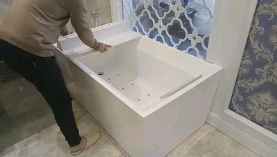 現貨 促銷浴缸蓋室外泳池水槽泡澡置物支架多功能水池折疊魚缸蓋一字蓋
