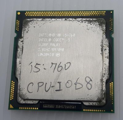 【冠丞3C】INTEL i5-760 1156腳位 CPU 處理器 CPU-I068
