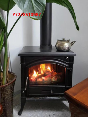 壁爐獨立式真火鑄鐵壁爐家用大客廳取暖別墅采暖燒木柴自建房室內火爐