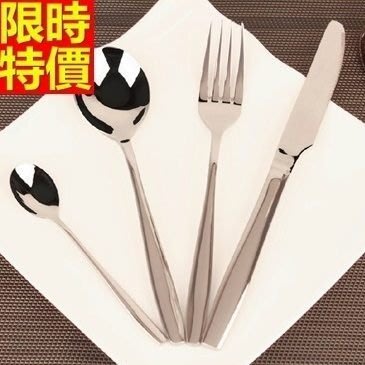 西式餐具組含刀叉餐具-精美光滑不繡鋼優雅4件套西餐具套組68f6[德國進口][巴黎精品]