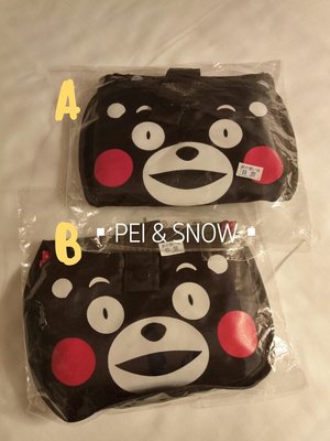[ P &amp; S ] 日本 熊本熊 紅 咖啡 白點 可收納 提袋 購物袋 單賣 現貨