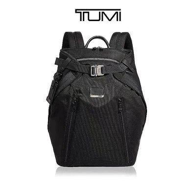 小Z代購#TUMI 黑色 彈道加厚尼龍 雙肩後背包 電腦夾層 耐磨 大容量 多夾層 背面可插行李箱 出差 商務 休閒