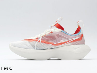 NIKE ZOOM VISTA LITE 厚底 增高 白橘紅 慢跑鞋 女鞋 CJ1649-100【ADIDAS x NIKE】