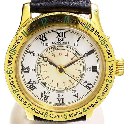 浪琴18K黃金男表男士手表自動機械19aug1二手表瑞士原裝正品
