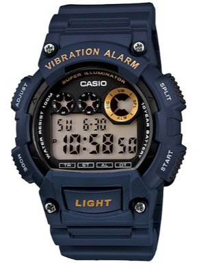 【萬錶行】CASIO 震動提示多功能電子錶 W-735H-2A
