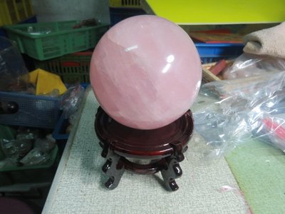【優質家】天然漂亮頂級星光粉晶球1.9公斤105mm(贈座)(網路便宜價、限量一標)原價3500元
