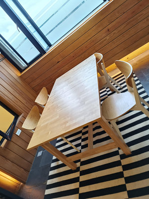 【國民二手樂活館】九成新IKEA絕版款NORDEN七尺延伸桌實木餐桌工作桌 自取價6800