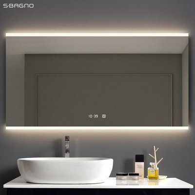 熱銷 浴室鏡 化妝鏡 霧led鏡子壁掛洗手間觸摸衛浴鏡化妝