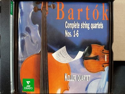 Keller Quartet,Bartok-Complete String QuartetS凱勒四重奏團，演繹巴爾托克弦樂四重奏全集第1 - 6號，2CD,如新