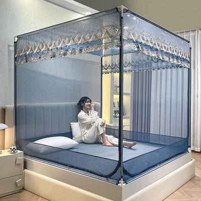 新款蚊帳家用臥室防摔兒童床罩帳篷免安裝蒙古包嬰兒床防蚊