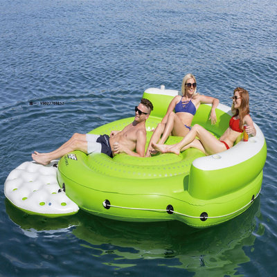 沙發床水上漂浮玩具充氣沙發戶外游泳圈漂浮排漂浮墊水上樂園漂浮床躺椅充氣沙發