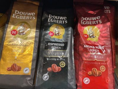 2/29前 荷蘭Douwe Egberts 咖啡豆 口味：極品香濃咖啡豆500g/義式濃縮咖啡豆500g/ 經典香醇咖啡豆500g 頁面是單包價