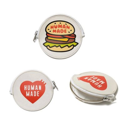 HUMAN MADE DUCK CIRCLE COIN CASE🍔漢堡 皮質 圓形 零錢包 小包（日本製）🇯🇵日本公司貨🔥現貨